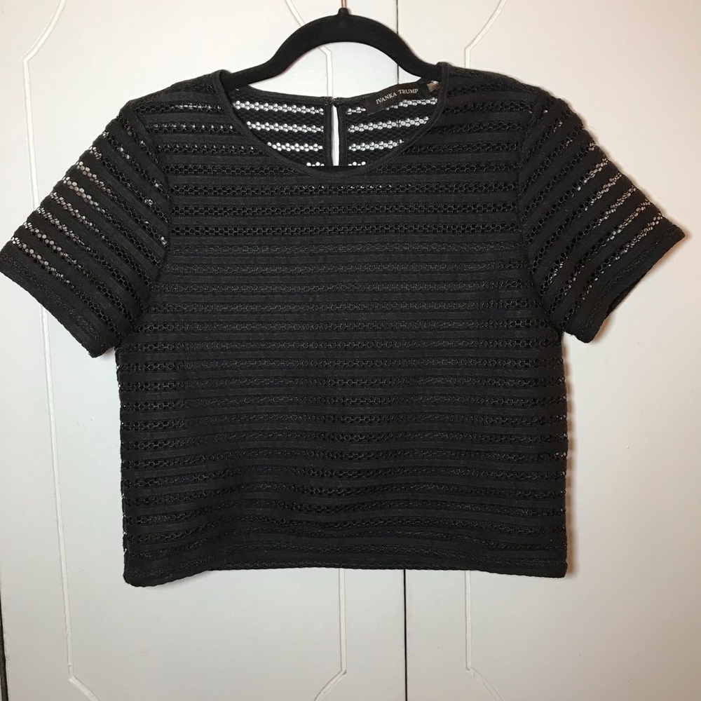 Black crop top